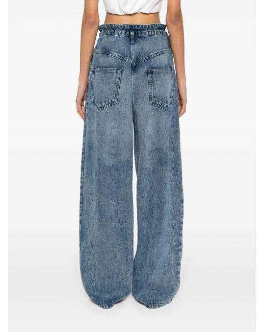 Isabel Marant Jordy Straight Jeans in het Blue