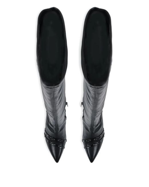 Karl Lagerfeld Black 90Mm Sarabande Over-The-Knee Boots