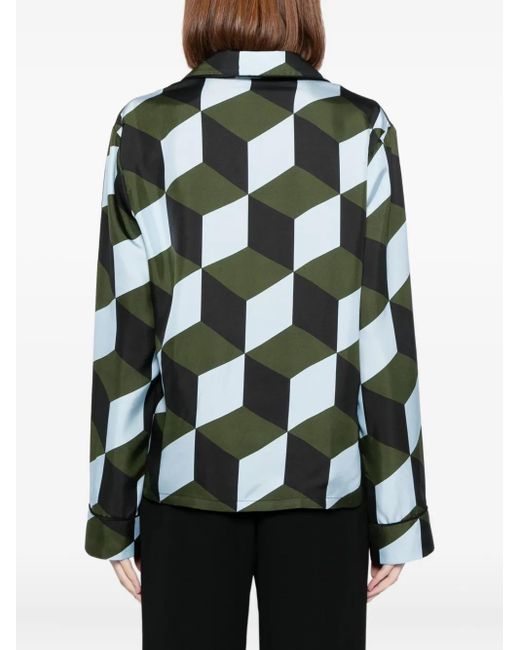 Cynthia Rowley Green The Illusion Shirt