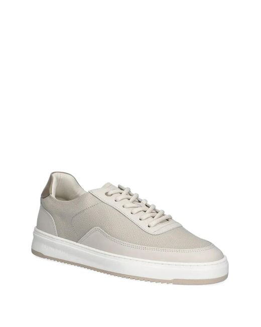 Filling Pieces White Mondo Squash Textured Low-Top Sneakers for men