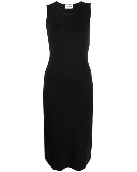 P.A.R.O.S.H. Black Knitted Midi Dress