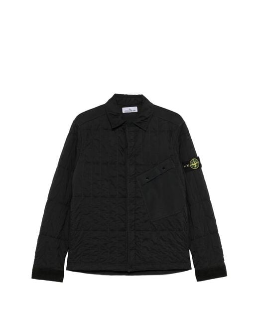 Stone Island Black Capospalla for men