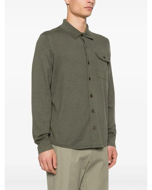 Bompard Green Knitted Shirt for men