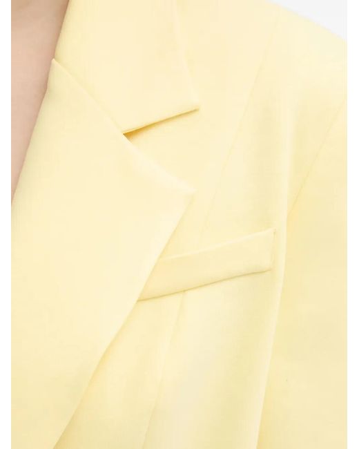 Fracomina Yellow Cropped Blazer