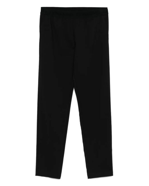 ERMANNO FIRENZE Black Straight-Leg Trousers