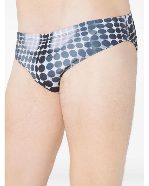 Jean Paul Gaultier Blue Re-Edition Printed Swim Brief for men