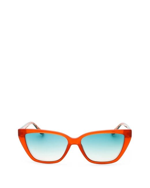 GUESS EYEWEAR Blue Cat-Eye Frame Sunglasses