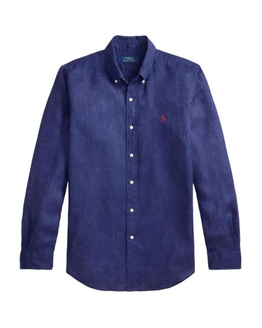 Polo Ralph Lauren Long-Sleeve Shirt in Blue for Men | Lyst