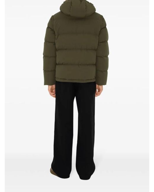Detachable Sleeve Nylon Puffer Jacket Burberry pour homme en coloris Green