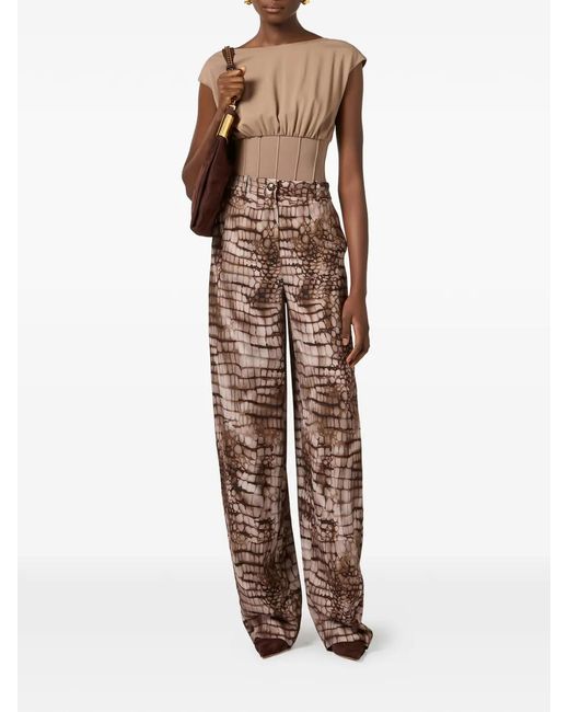 Elisabetta Franchi Natural Bodysuit