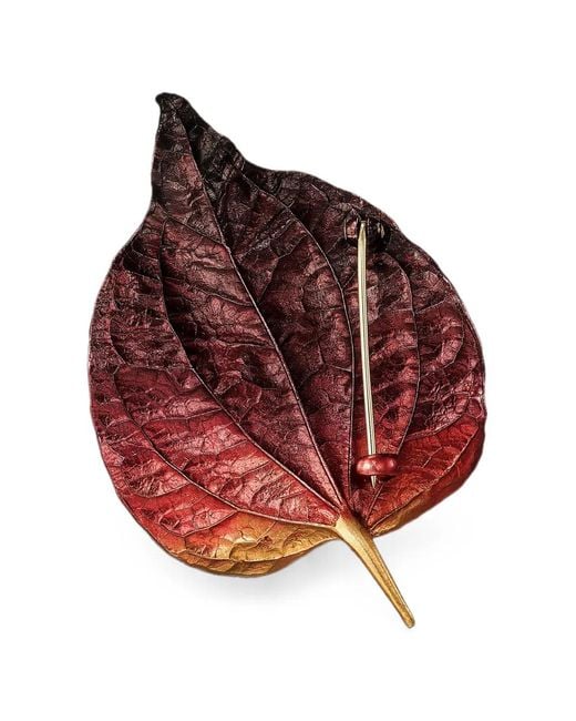 Anabela Chan Blue Autumn Leaf Brosche