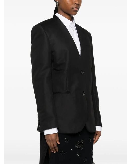 N°21 Black Button Woven Jacket