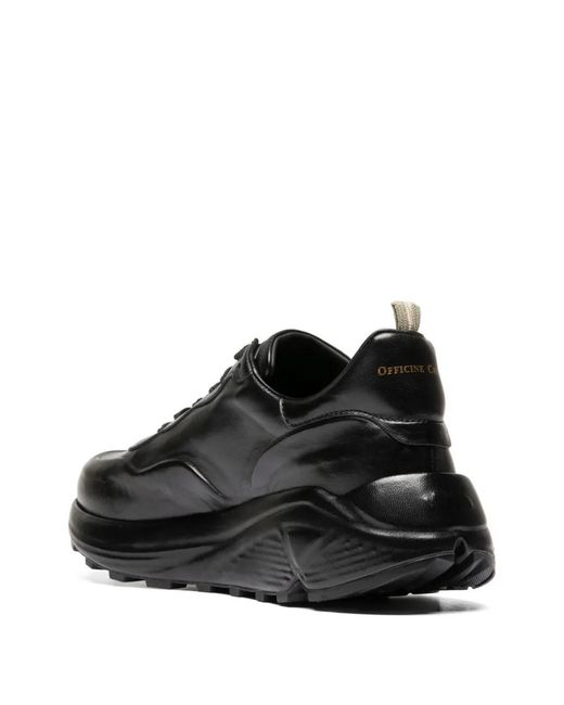 Officine Creative Black Lace-Up Sphyke Sneakers for men