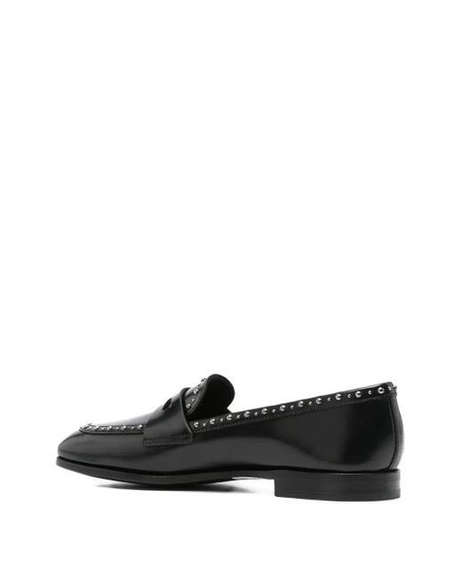 Church's Black Onyx Met. Studded Penny Loafers