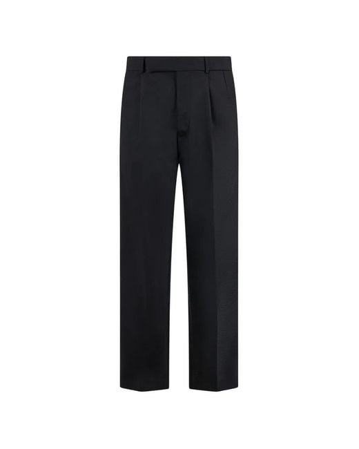 Roberto Cavalli Black Pleated Trousers for men