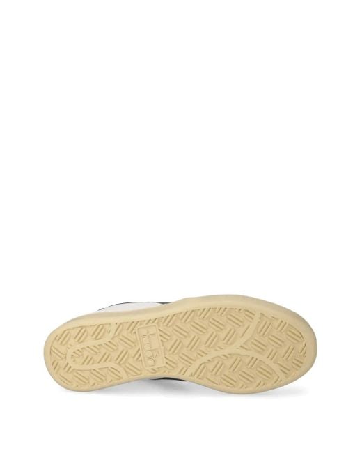 Diadora White Leather Sneakers for men