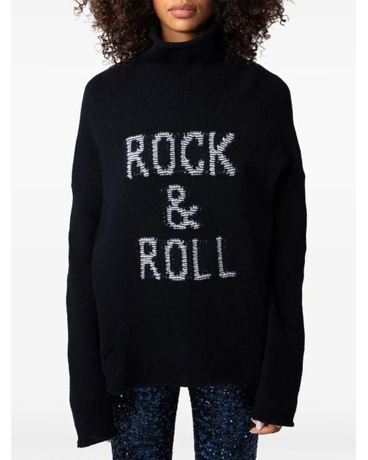 Zadig & Voltaire Blue Alma Rock & Roll Pullover