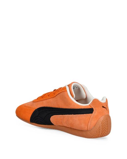 PUMA Orange Speedcat Panelled Sneakers