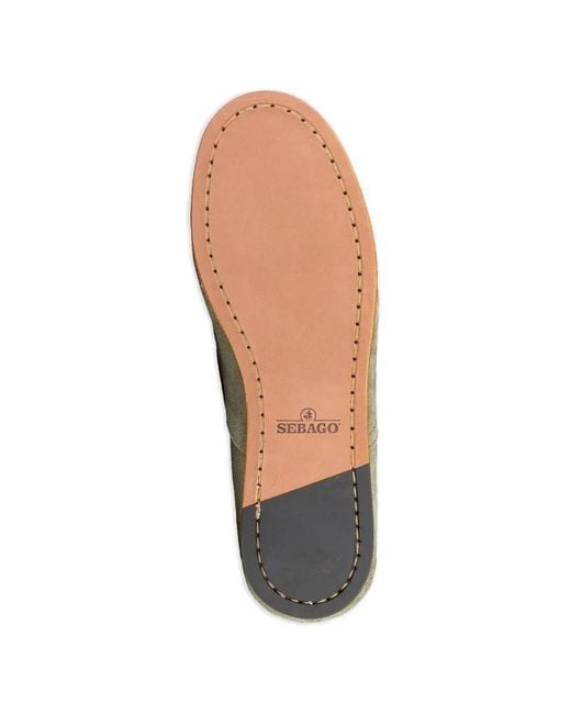 Sebago Green Owen Lace-Up Loafers