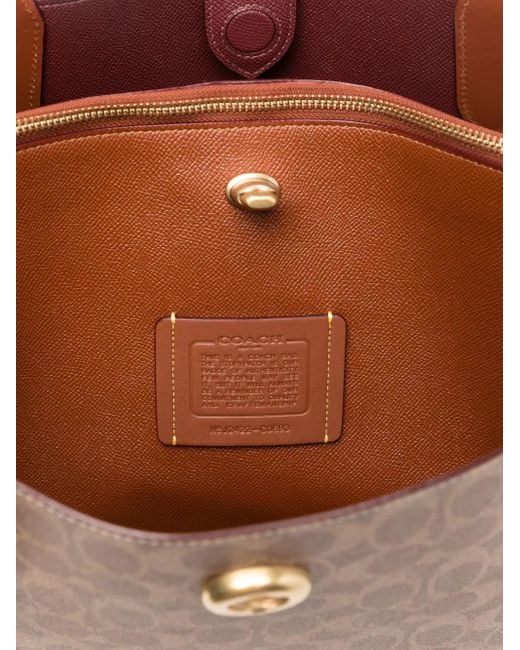 Borsa Tote Willow di COACH in Brown