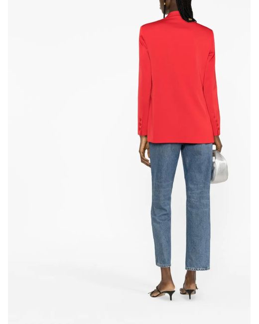 Pinko Double-Breasted Tailored Jacket With Sharp Lapels