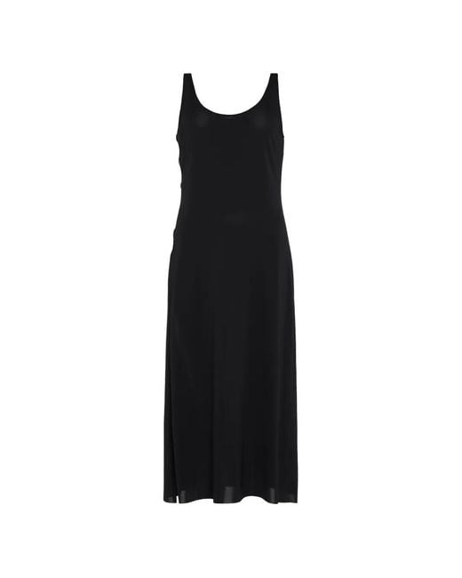 Eres Black Side Cutout Ellipse Dress