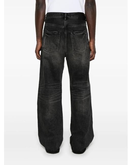 Purple Brand Gray Concorde Rip Repair Jeans for men