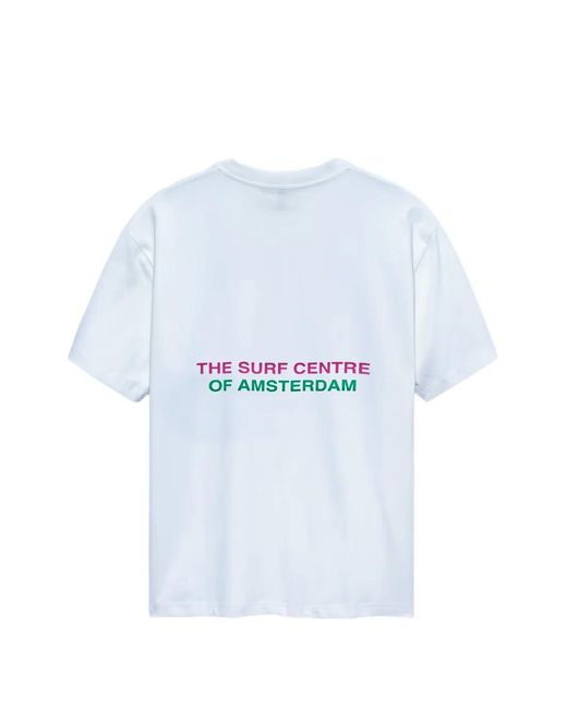 New Amsterdam White Graphic-Print T-Shirt