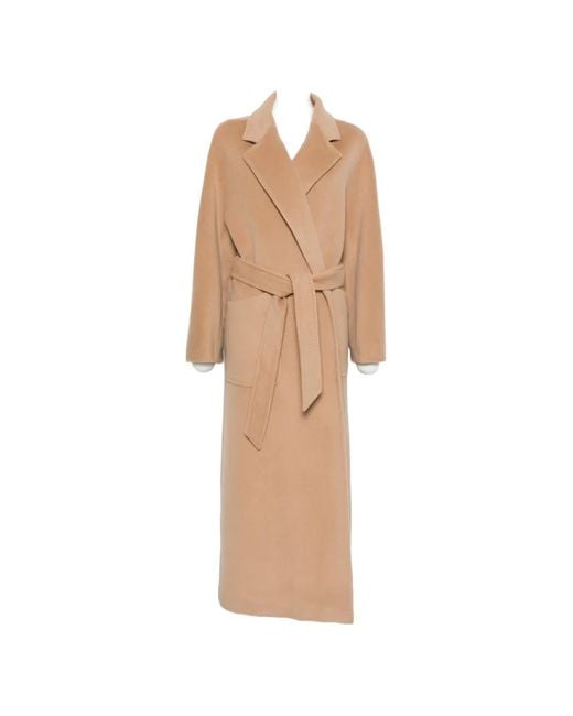 Tagliatore Natural Double-Breasted Wool Coat