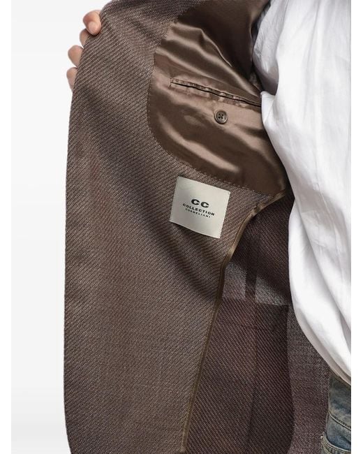 Corneliani Gray Single-Breasted Blazer for men
