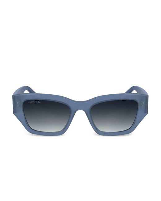 Lacoste Blue Geometric-Frame Sunglasses