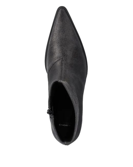 Vagabond Black 40Mm Cassie Pointed-Toe Zip Boots
