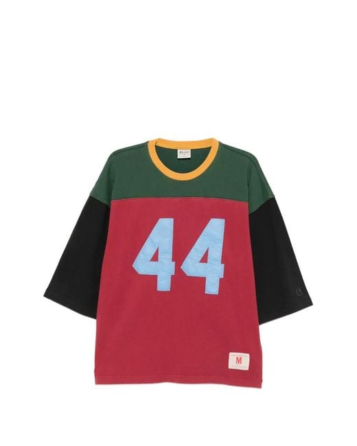 Champion Red Colour-Block T-Shirt for men