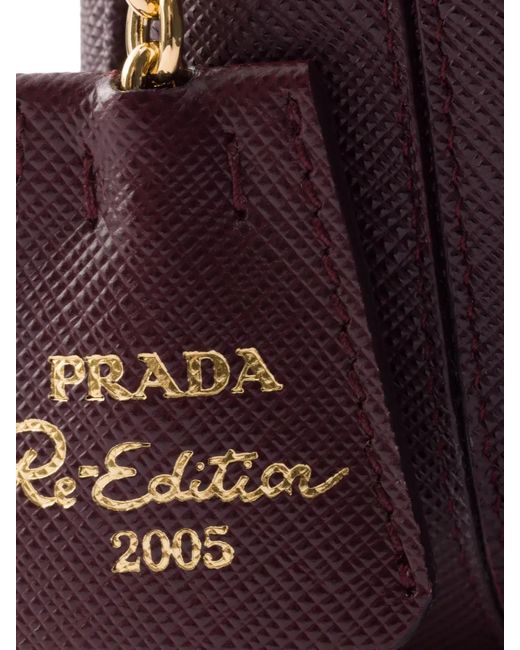 Prada Purple Re-Edition 2005 Saffiano Leather Mini-Bag