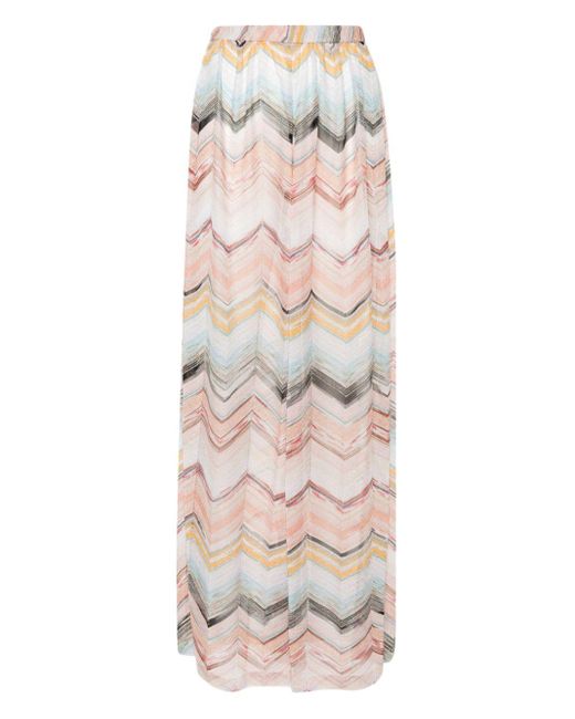 Missoni Pink Zigzag Cover-up Trousers
