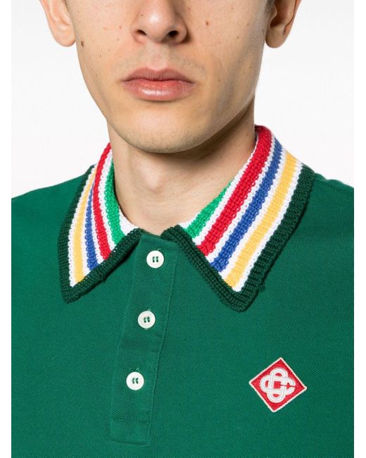 Casablancabrand Poloshirt aus Bio-Baumwolle in Green für Herren