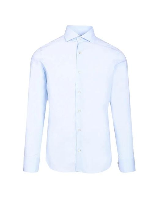 Al Duca D'aosta White Slim-Fit Cotton Shirt for men