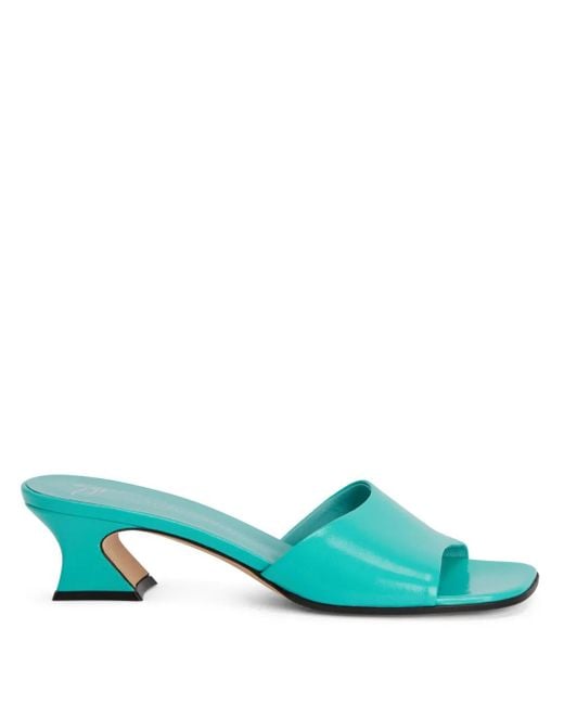 Sandalias con tacón de 45 mm Giuseppe Zanotti de color Green