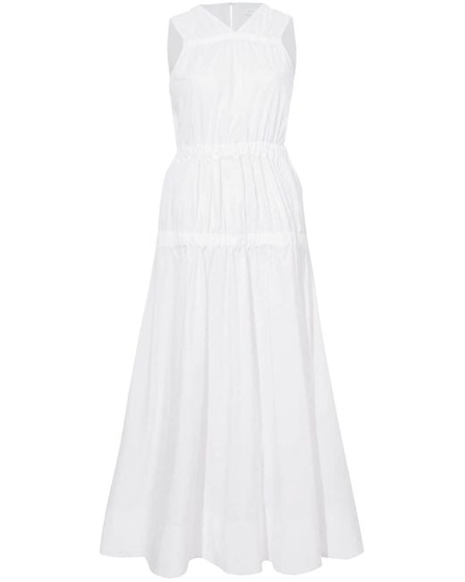 Proenza Schouler White Libby Ruched-detail Cotton Dress