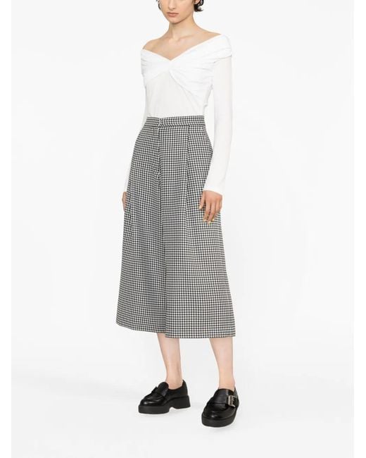 Viktor & Rolf Blue Houndstooth-Pattern Trousers