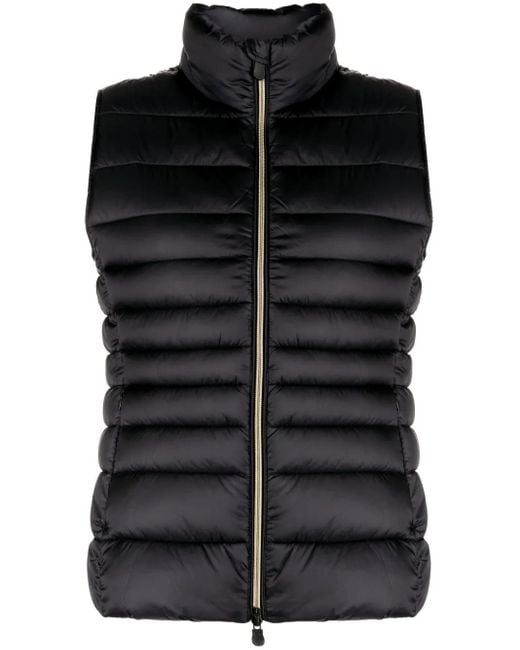 Save The Duck Black Lynn Quilted Vest