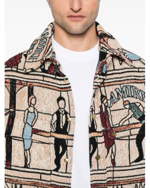 Amiri Natural Tapestry Overshirt for men