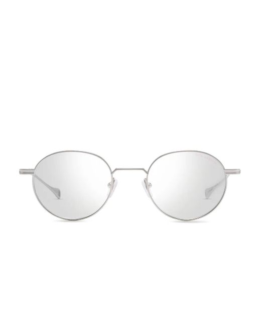 Dita Eyewear White Lancier Round-Frame Glasses for men