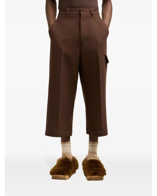 AMI Brown Long Hairs 1509 Mule Sneakers