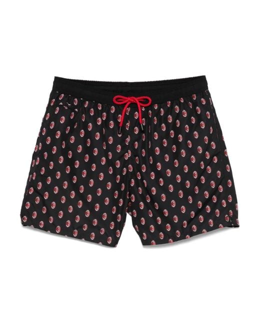メンズ Mc2 Saint Barth プリント トランクス水着 Black