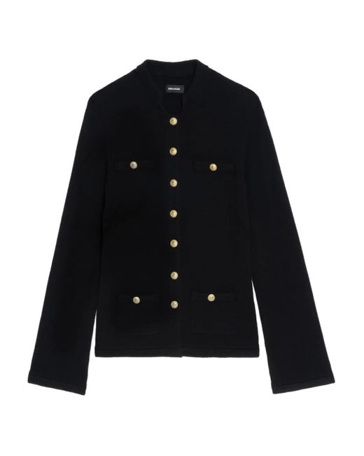 Cardigan Con Maniche Svasate di Zadig & Voltaire in Black