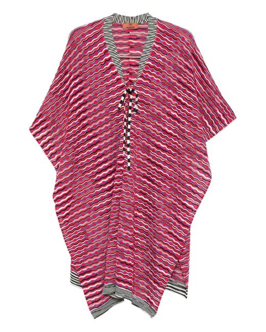 Missoni Pink Striped-Tie Ponch