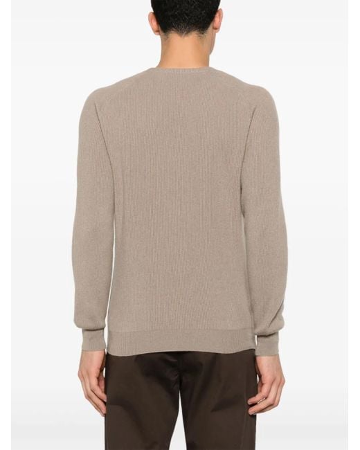Bruno Manetti Natural Cashmere Sweater for men