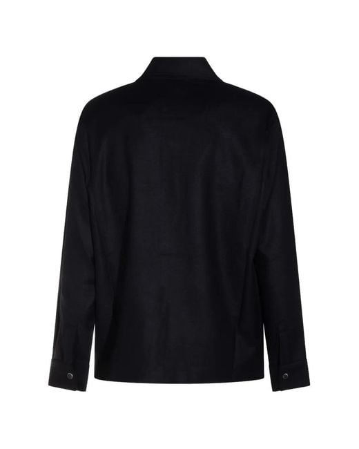 Marco Pescarolo Blue Button-Up Flap-Pocket Jacket for men