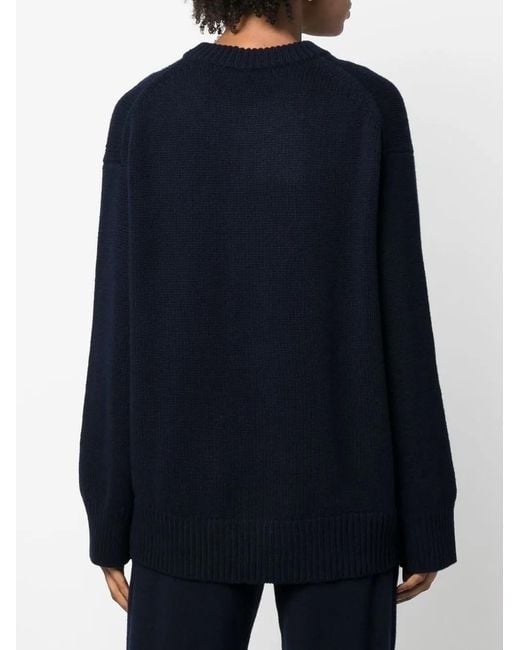Lisa Yang Blue Cashmere Knit Jumper